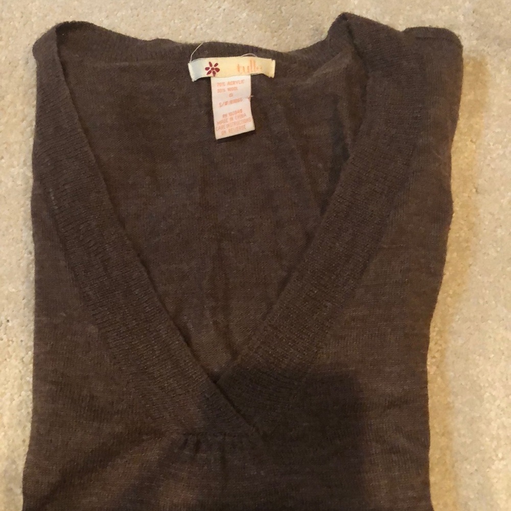 Brown Tulle sweater